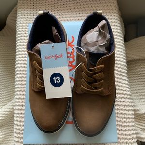 Boys' Little Kids Shoes Franco Flats and Slip-On, Cat & Jack, Size 13, Brown